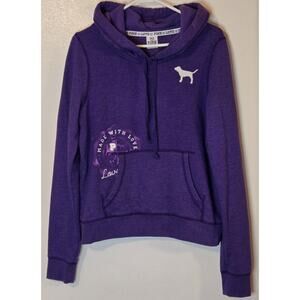 Women’s Purple Victorias Secret Love Pink Hoodie - Large